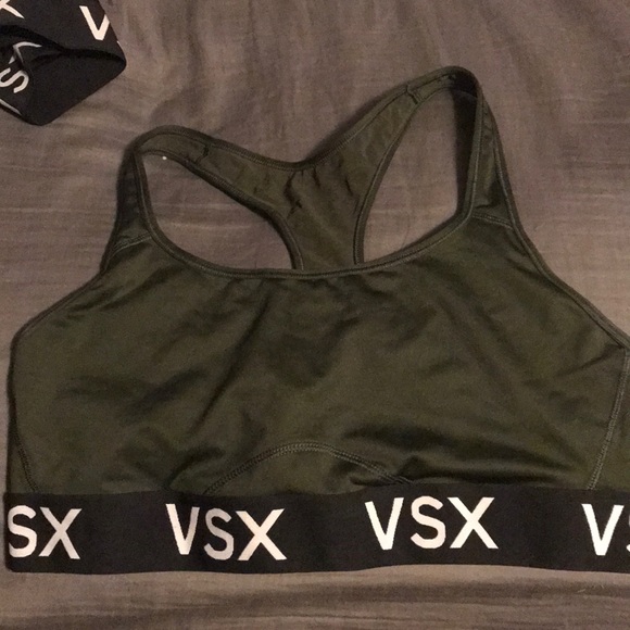 dark green sports bra